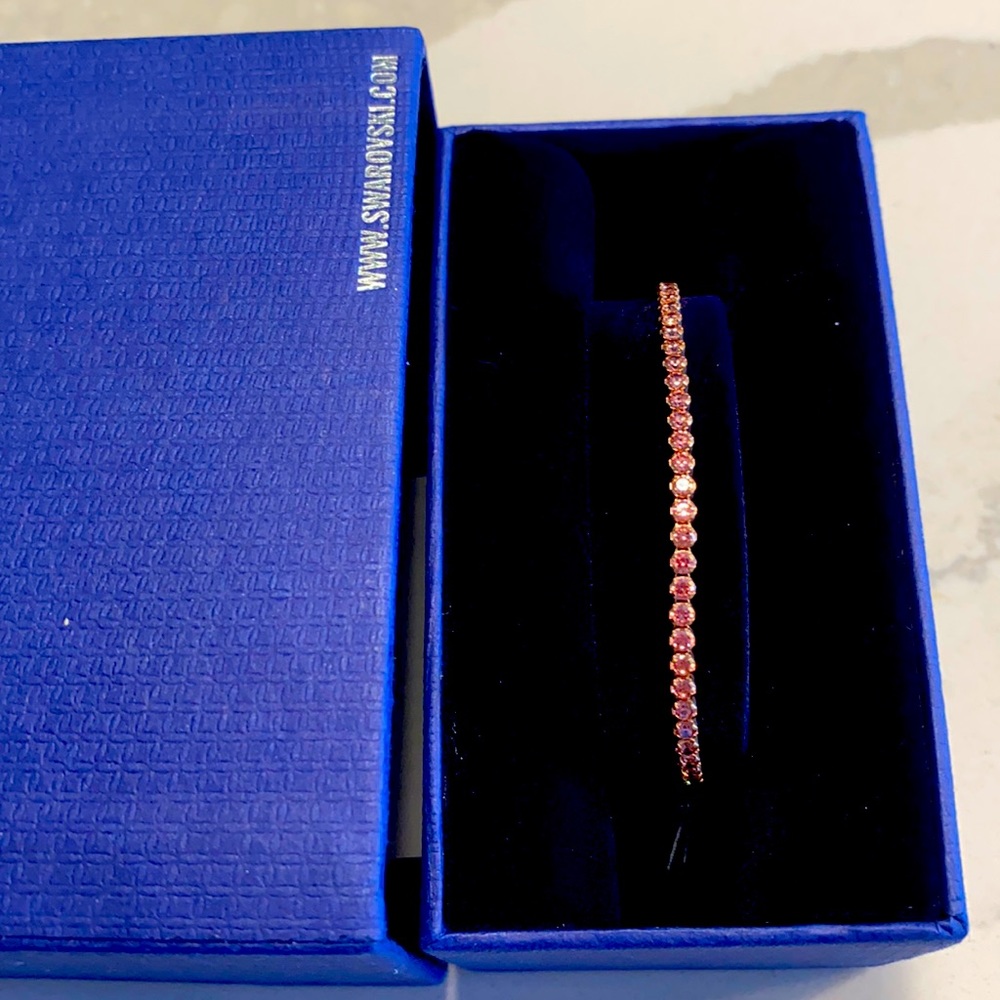 Swarovski bracelet rose gold pink stones